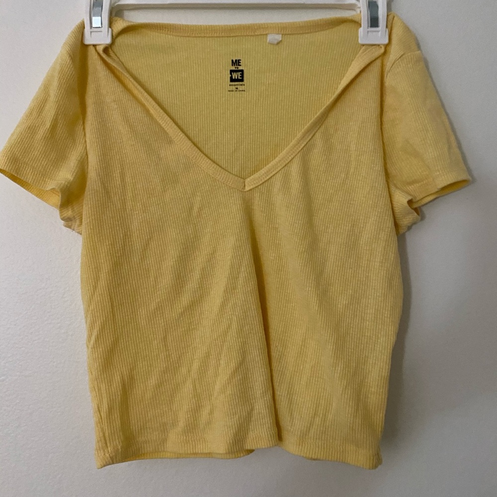 V neck cropped top